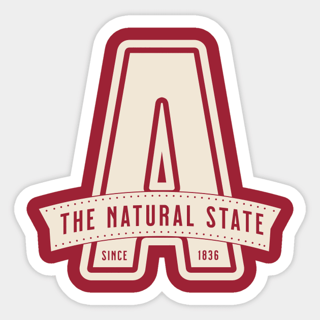 Simply Arkansas Sticker by rt-shirts